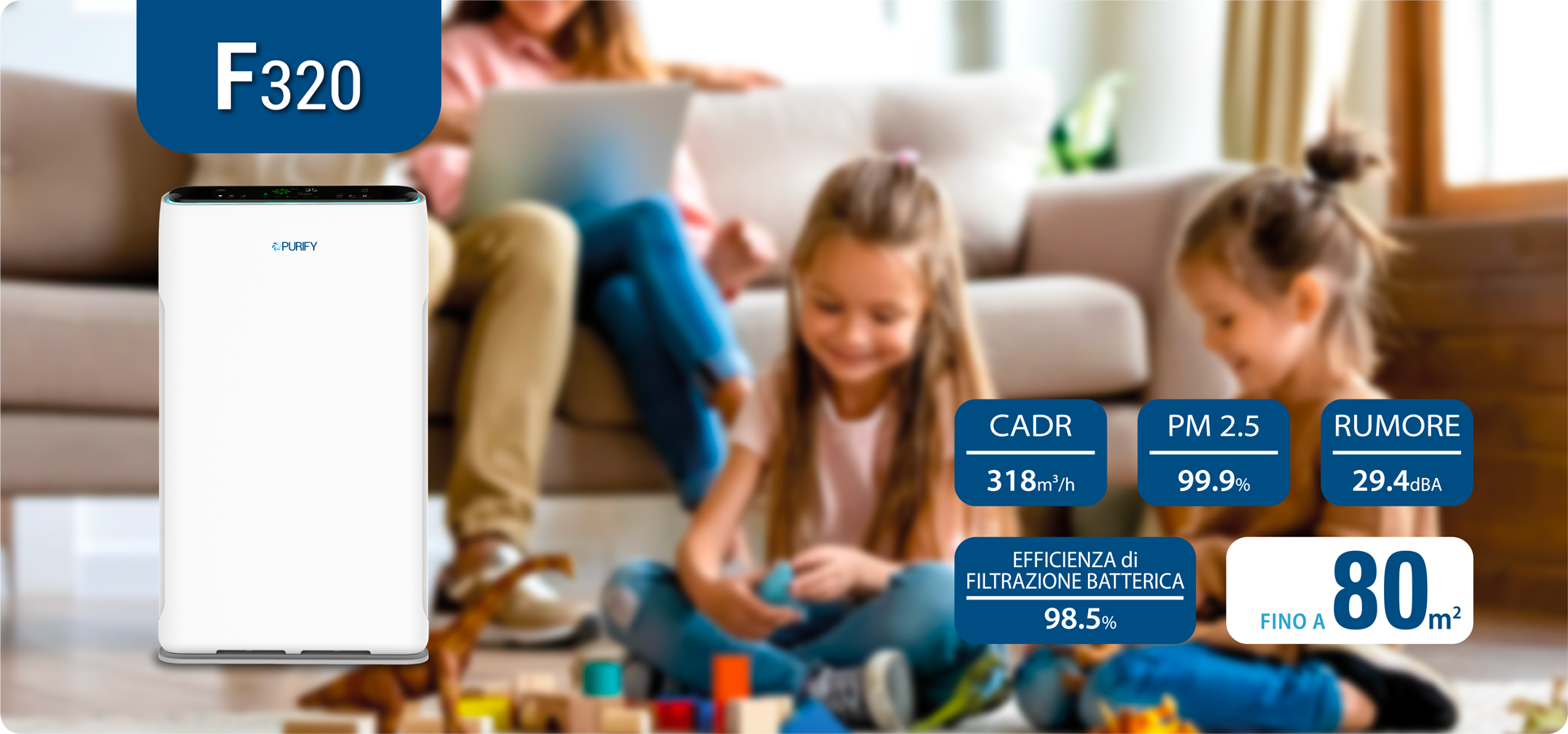 PURIFY – Purificatore d’aria – Serie F320