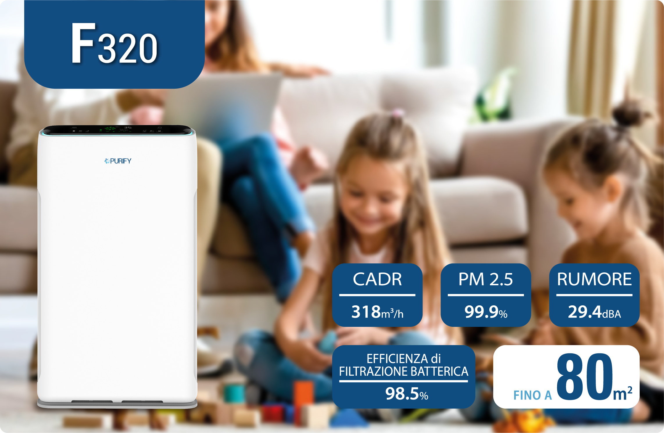 PURIFY – Purificatore d’aria – Serie F320